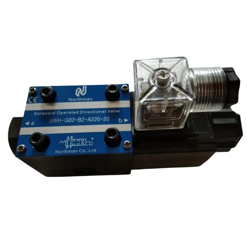 SWH-G02-B2-A220-20 Directional Control Solenoid Valve 3 Way SWH-G02/G03-C2/C3/C4/B2-D24/A220/A110-10/20