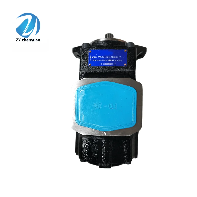 T6DC Double Vane Hydraulic Pump T6DC-050-025-1L00 T6EC-072-025 T6DCW-024-05-5R00-B1 with Lower Noise and Higher Performance